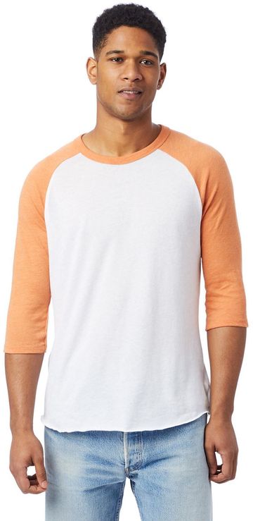 Alternative Men's 4.9 oz 50/50 Cotton Poly Vintage Keeper Baseball T-Shirt